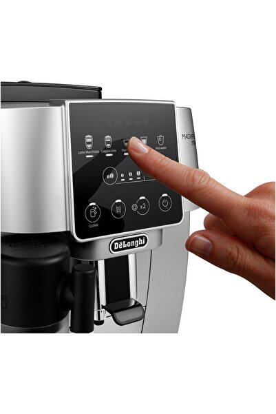 De'Longhi Espressor automat Magnifica Start Milk ECAM220.80.SB, 6 băuturi, Tehnologie LatteCrema, râșniță integrată cu 13 setări, 1450W, 15 bari, Negru