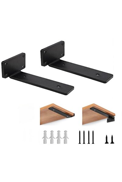 Morvena Picks Suporturi pentru rafturi din 2 piese, suport ascuns flotant in ...