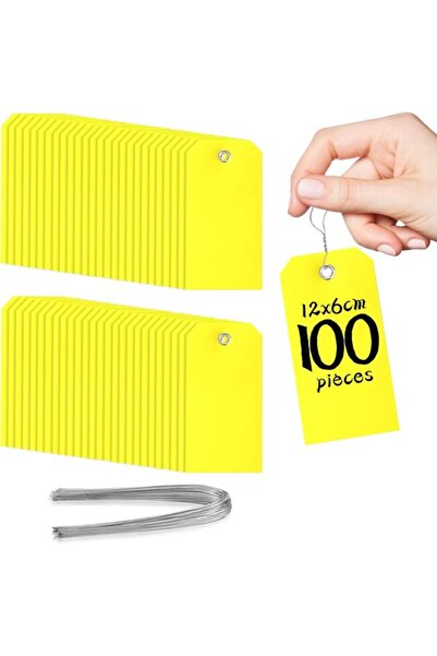 Morvena Picks 100 de bucăți -Etichetă agățată -Galben -Impermeabil -Potrivit ...