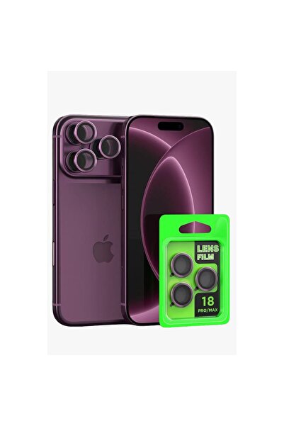 EHZ TEKNOLOJİ iPhone 18 Pro Max Compatible Raze Metal Camera Lens Protector