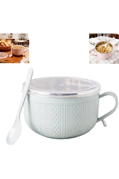 Morvena Picks Cana cu capac de 740 ml, ceașcă pentru supă cu mâner și capac, ...
