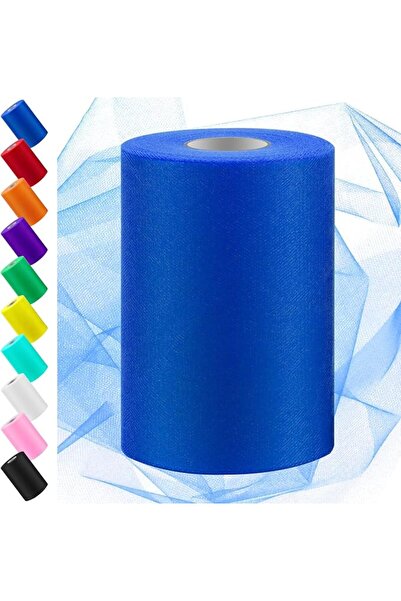 Swpeet Supbet 6Inch X 100 Yards Red Polyester Tulle Fabric Roll Tulle Fabric ...