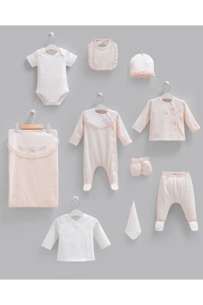 Caramell Girl's 10-Piece Hospital Discharge Set - Salmon