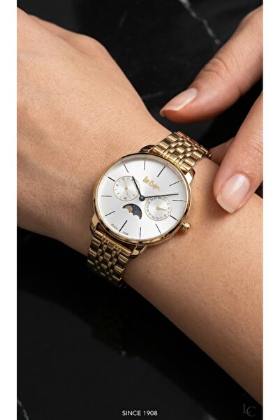Lee Cooper Lc06483.134 Gold Color Steel Women Wrist Watch