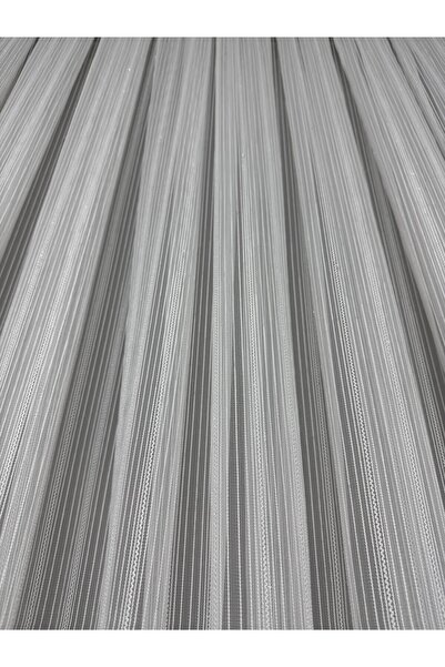 KAJEPER CİFT ŞERİT ÇİZGİLİ Tül perde 1/3 sık pile ağır gramaj perde ütü istem...