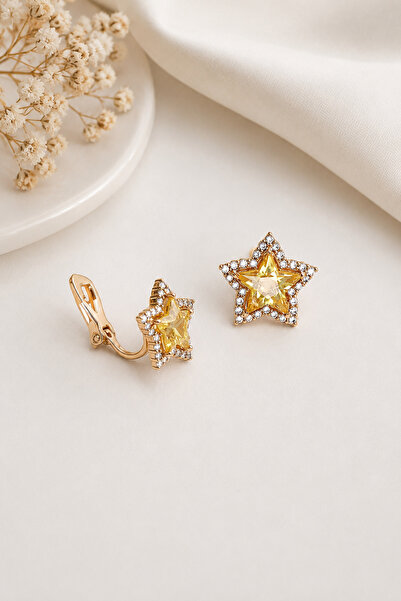 Archhazel Jewelery Yellow Gemstone Star Xuping Earrings