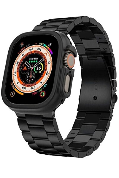 Gennext Replacement Stainless Steel Band With Case Cover For Apple Watch Ultr...