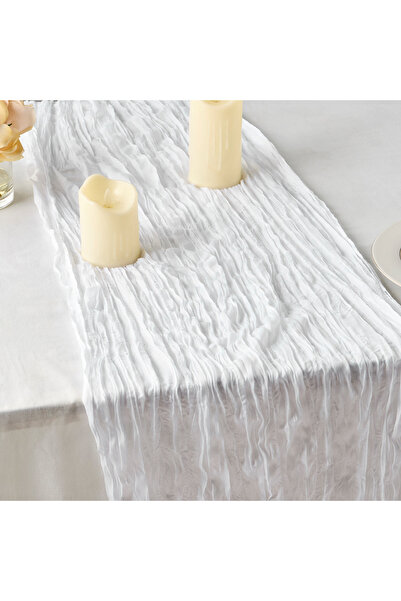 Lifestyle Crinkled Texture Table Runner - 90x180 cms