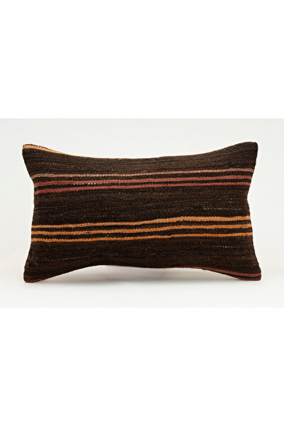 Kilim Whole Sale غطاء وسادة مصنوع يدويًا من السجاد القديم، صوف، 30x50 سم
