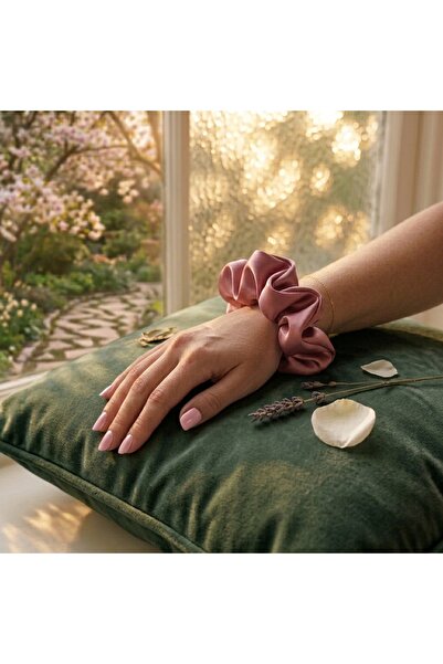 KL HOME Kadın Premium Saten Scrunchie Toka – Saç Dostu Lüks Saç Tokası