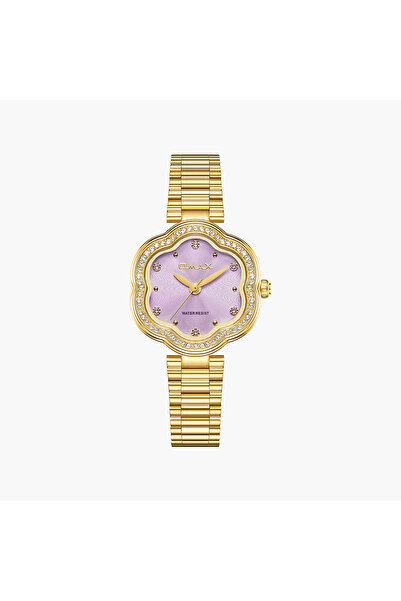 Omax Women's Analog Asymmetric 32 MM Metal Clasp Watch | SQ-CS016GZ1S3