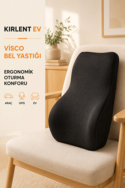 KIRLENT EV Visco Bel Minderi Ortopedik Sırt Destek Yastığı - Koltuk ve Araç İçin