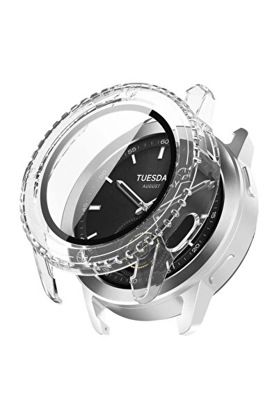 Techsuit Smartwatch case for Xiaomi Watch S3, Techsuit, transparent - transpa...