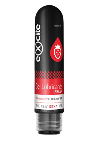 excıte intimate lubricant water-based gel strawberry flavor 100 ml