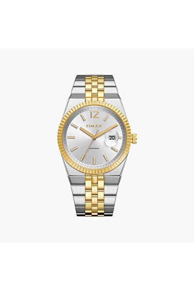 Omax Men's Analog Round 40 MM Metal Clasp Watch | SQ-DD001T3II3