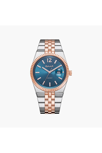 Omax Men's Analog Round 40 MM Metal Clasp Watch | SQ-DD001C6SI4