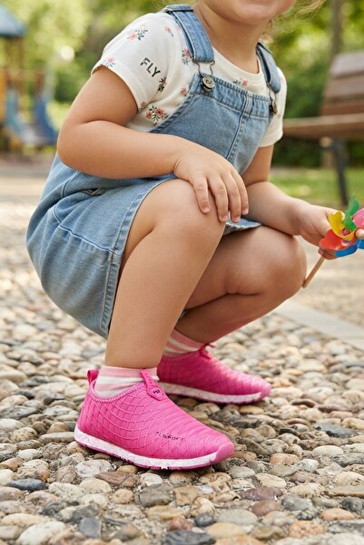 İncim Fuşya 3-6 Yaş Rahat Bağcıksız Kız Çocuk Spor Ayakkabı Günlük Sneaker