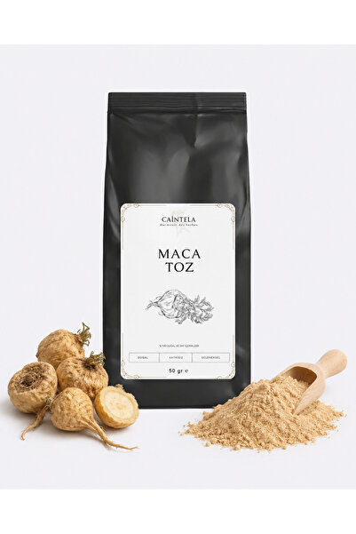 caintela Maca Kökü Toz 50 Gram % 100 Doğal ve Saf Katkısız