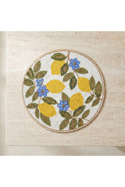 Lifestyle Lemon Embellished Placemat