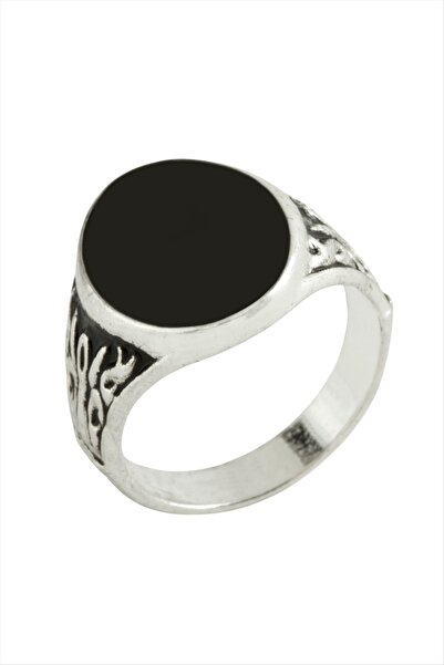 TakÇalıştır Oval Metal Men's Ring