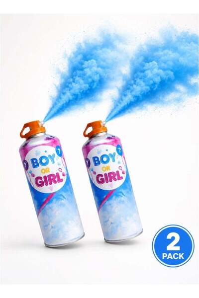 Generic 2 Pack Gender Reveal Party Spray | Boy | Blue