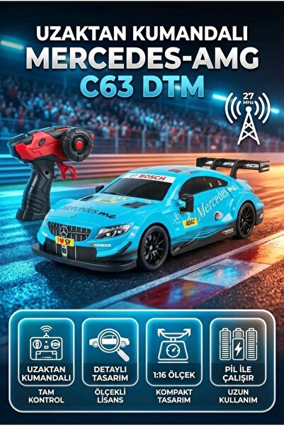 Tıfıl Toys Uzaktan Kumandalı 1:16 Ölçek Full Fonksiyon Oyuncak Araba Mercedes...