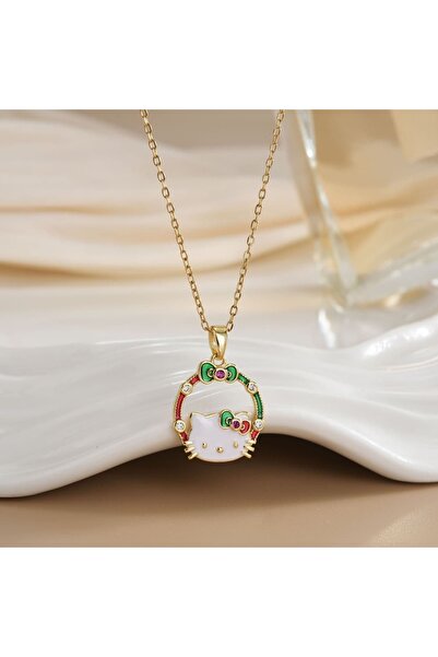 Heda Jewelry قلادة هالو كيتي - قلادة قطة لطيفة بتصميم سانريو