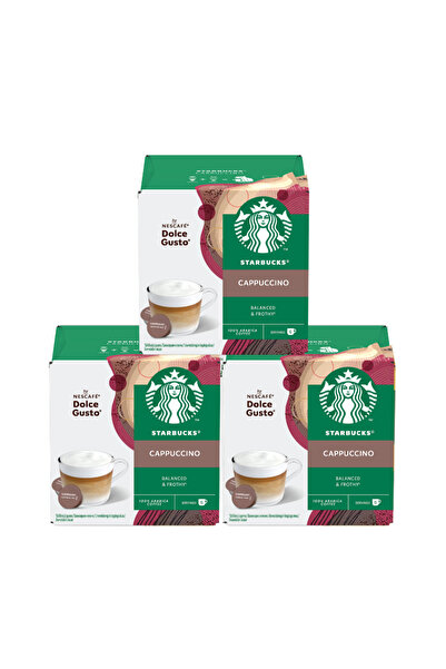 Starbucks 36 κάψουλες καπουτσίνο της Nescafe Dolce Gusto, 3 x 12 κάψουλες, 18...