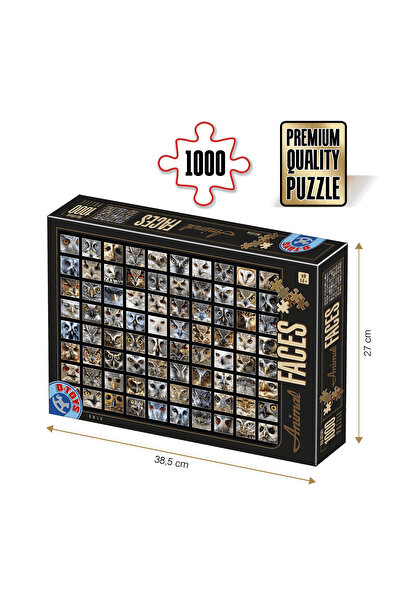 D-Toys Puzzle cu fețe de animale – Bufnițe Puzzle pentru adulți 1000 piese