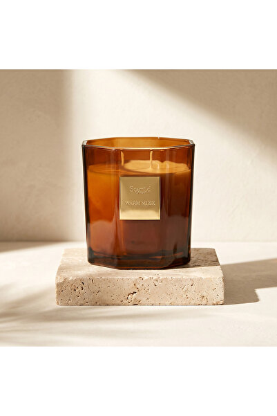 Scent.d London شمعة معطرة برائحة المسك الدافئ - 380 جرام