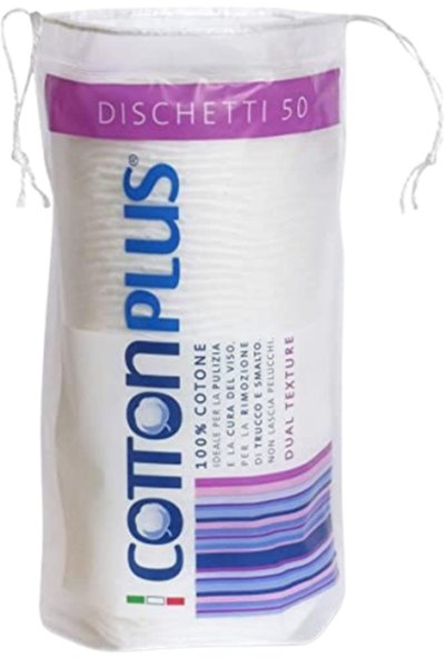 Cotton Plus Round Cotton Pads for Makeup Removal 50 Pieces