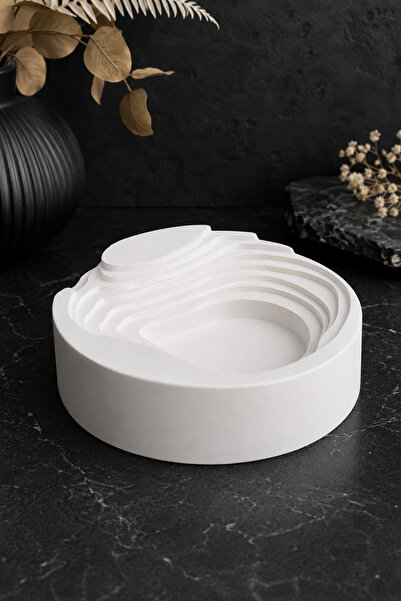 betonmall Scrumieră din beton, realizată manual, cu design modern, decorativă...