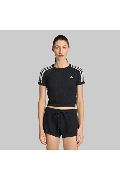 Adidas Originals Γυναικείο Πλεκτό Κροσέ Μπλουζάκι Κάλι Μ