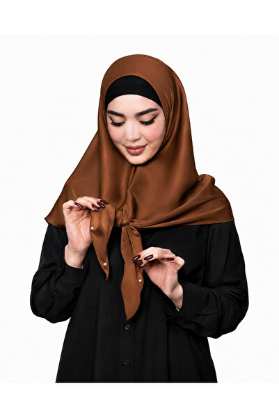 Linda Hijab Ladies Hijab with Pearl Button Detail – Elegant Modest Headscarf for Women
