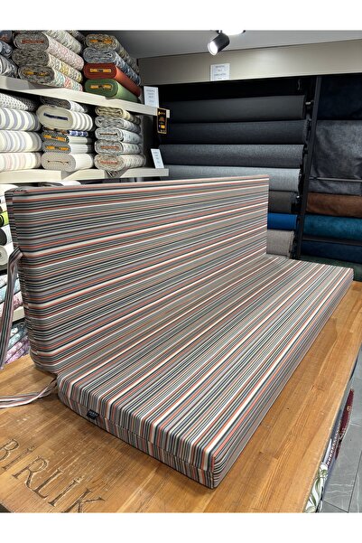 SOWSO Premium Salıncak Minderi 50x165x9 cm | Gri Sert Sünger | Dış Mekan Kuma...