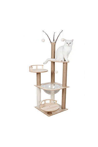 KEKE Multi-Level Pet Play Tree with Scratching Post, Ladder & Interactive Act...