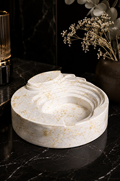betonmall Scrumieră din beton, realizată manual, cu design modern, decorativă...