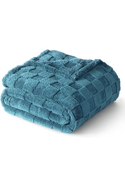 GENERAL Fleece Flannel Blanket Twin Size, Super Soft Warm Lightweight Plaid P...
