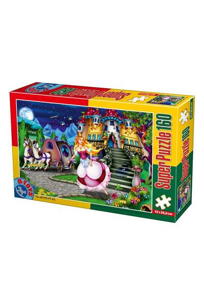 D-Toys Super Puzzle Cenușăreasa – Puzzle pentru copii, 160 de piese