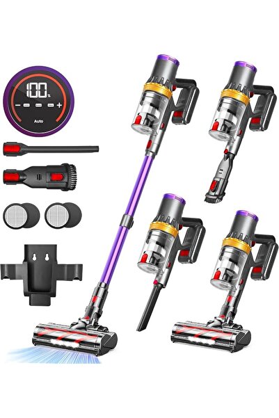 RFAQK Cordless Vacuum Cleaner-45KPa/550W with Upto 90Mins Runtime Powerful St...