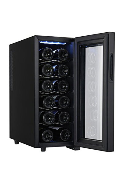 adler AD 8083, 33 λίτρα, 12 φιάλες, μαύρο, διαστάσεις 260x510x610 χιλιοστά