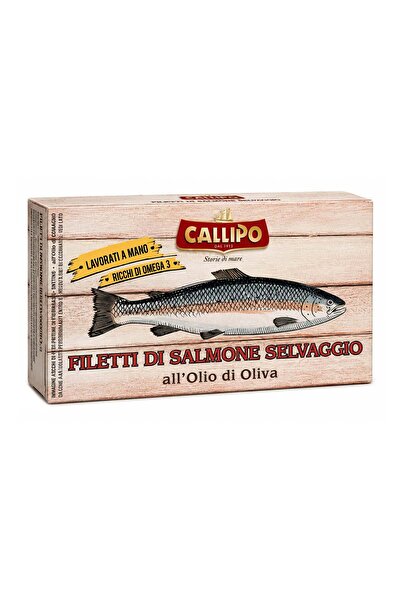 Callipo Wild salmon fillet in olive oil, 120g