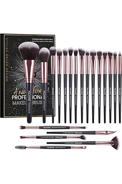 MAANGE Manji Shape Kit Makeup Brush Synthetic Fiber Black
