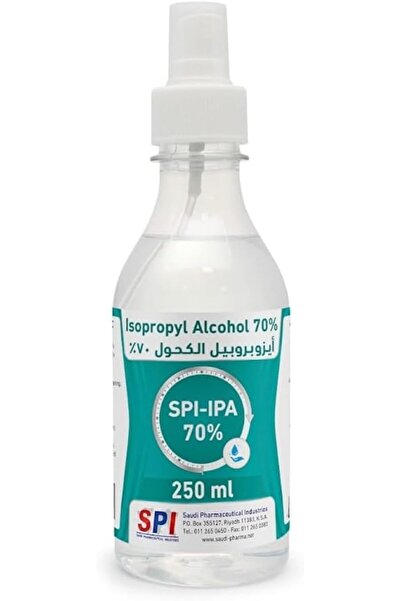 SPİ بخاخ مطهر أيزوبروبيل 70% من شركة إس بي آي، 250 مل