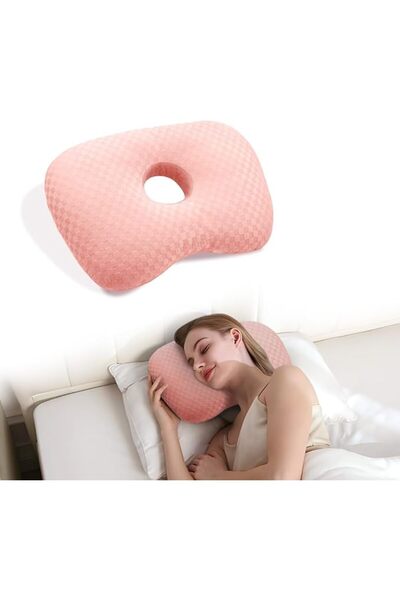 Swaycy Swissyee Ear Piercing Pillow with Hole for Lalam, Otitis, and Pressure...