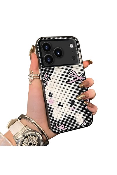 ucuc iPhone 17 Pro Compatible Hard Acrylic Back Silicone Edge Lens Protection...
