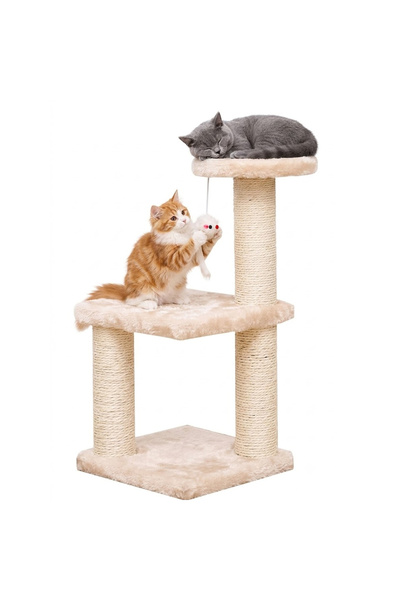 KEKE Multi-Level Pet Play Tree with Scratching Post, Ladder & Interactive Act...