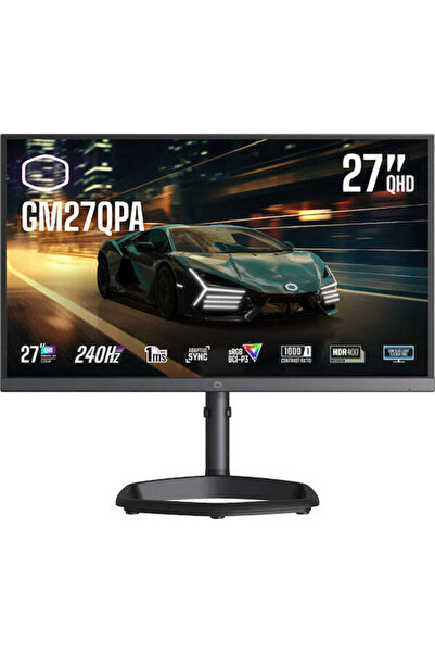 Cooler Master CoolerMaster GM27QPA Οθόνη IPS 27 " QHD 2560x1440 240Hz με Χρόν...