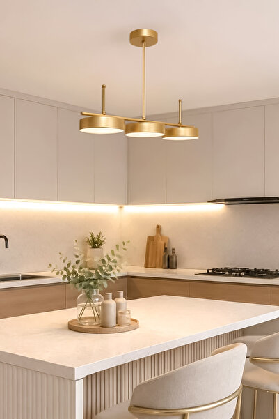 Fer Avize Çello Led Modern Tasarım 3 Renk Işık Seçenekli Enerji Tasarruflu 3'...
