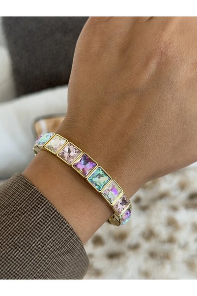 h&b design jewel Gold Hologram Stone Bracelet